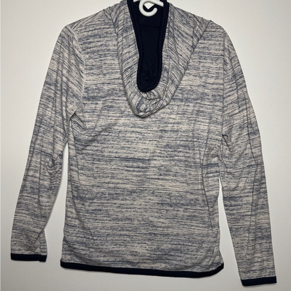 Hollister White and Blue Mens Sweatshirt With Hollister Logo Patch - Picture 2 of 4